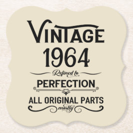 Personalisiert sechzig Vintagen Geburtstagsgeschen Untersetzer