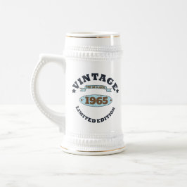 Personalisiert sechzigste Vintage 60. Geburtstagsp Bierglas