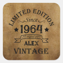 Personalisiert sechzigste Vintage 60. Geburtstagsp