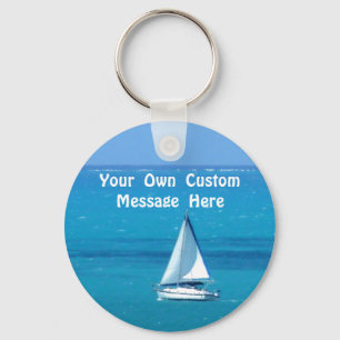 Personalisiert segeln schlüsselanhänger