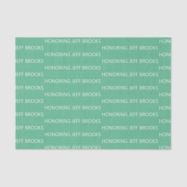 Personalisiert Seidenpapier (Vorderseite)