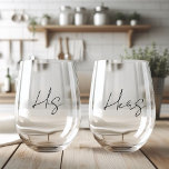Personalisiert seine und ihre<br><div class="desc">Toast zu Liebe und Lachen mit unserer zauberhaften Seine und Seine Weingläser, akribisch gefertigt, um Ihren romantischen Abenden eine Touch der Eleganz zu verleihen. Aus hochwertigem Glas gefertigt, ist jedes Glas mit "Seine" und "Ihn" in einem wunderschönen Script-Schriftart geätzt und schafft so eine personalisierte Touch, die Ihre einzigartige Bindung feiert....</div>