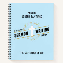 Personalisiert sermon Writing Notebook Notizbuch