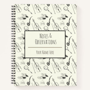 Personalisiert Sherlock Holmes HandGezeichnet Vint Notizbuch