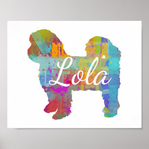 Personalisiert Shihtzu Shih-Tzu (Kurz gehärtet) Poster