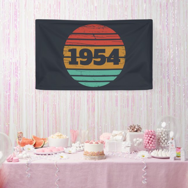 Personalisiert siebzig Vintagen 70. Geburtstag Banner (Party)