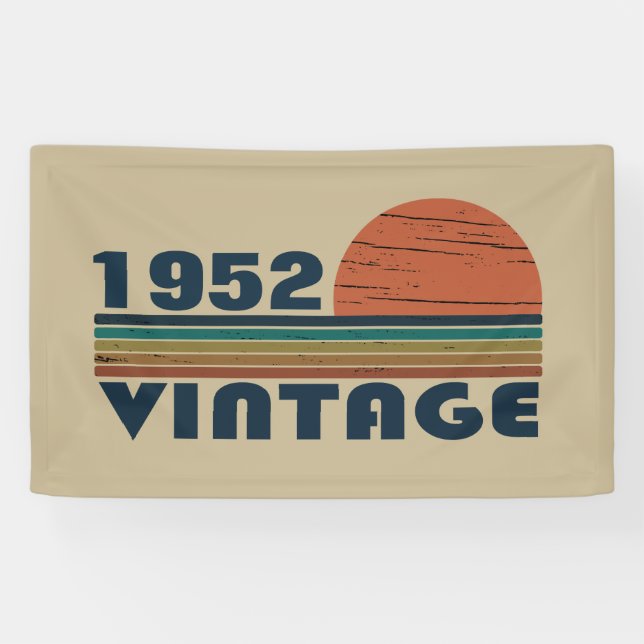 Personalisiert siebzig Vintagen 70. Geburtstag Banner (Horizontal)