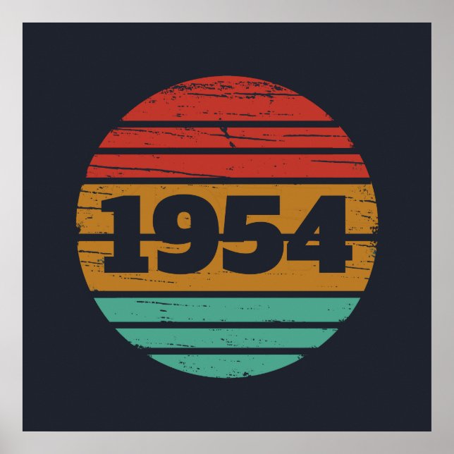 Personalisiert siebzig Vintagen 70. Geburtstag Poster (Vorne)
