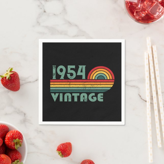 Personalisiert siebzig Vintagen 70. Geburtstag Serviette (Beispiel)