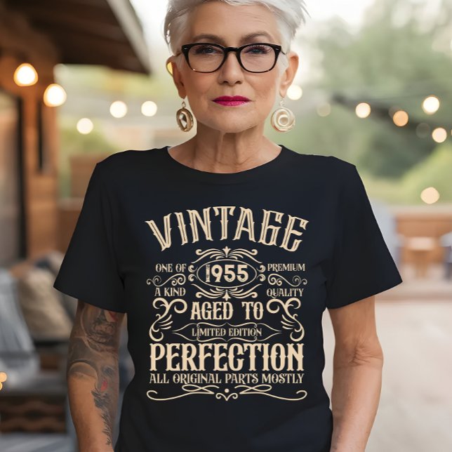 Personalisiert siebzig Vintagen 70. Geburtstag T-Shirt (Von Creator hochgeladen)