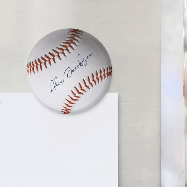 Personalisiert signiertes Baseball Magnet (Von Creator hochgeladen)