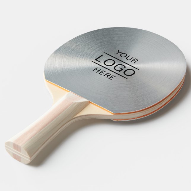 Personalisiert-Silber-Metallic Tischtennis Schläger (Vorderseite)