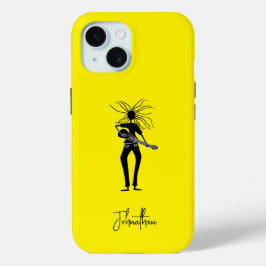 Personalisiert, Silhouette Gitarrist Case-Mate iPhone Hülle