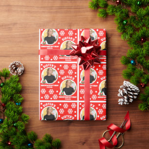 Personalisiert Sisters Foto Weihnachtsgeschenk Wra Geschenkpapier