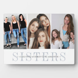 Personalisiert Sisters FotoCollage Fotoplatte