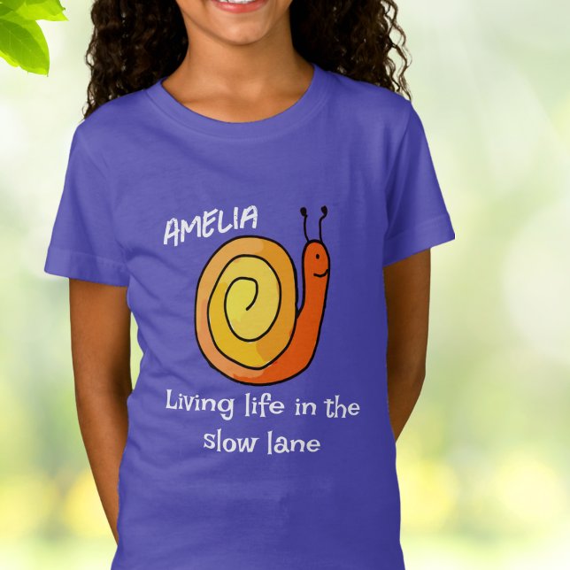 Personalisiert Slow Snail T - Shirt (Von Creator hochgeladen)