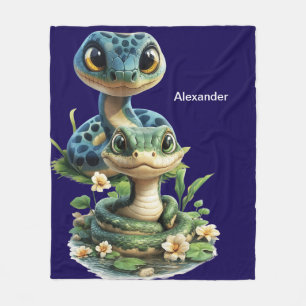 Personalisiert Snake Fleece Blanket