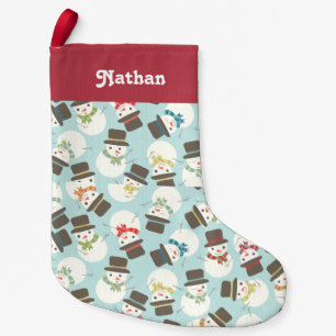 Personalisiert   Snowman-Party Kleiner Weihnachtsstrumpf