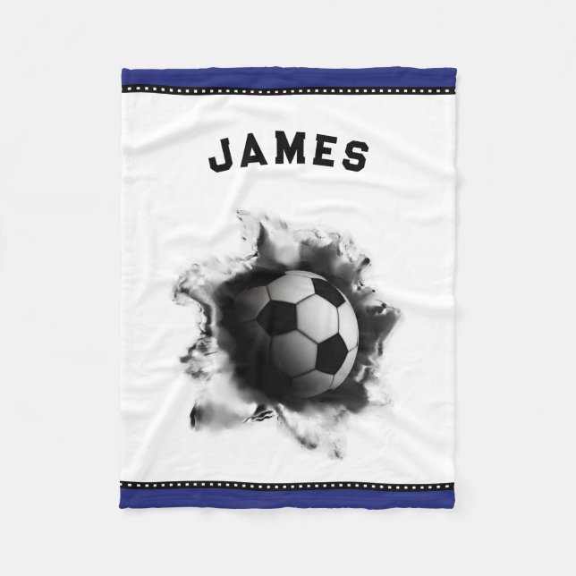 Personalisiert Soccer Fleecedecke (Vorderseite)