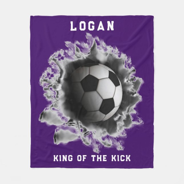 Personalisiert Soccer Fleecedecke (Vorderseite)