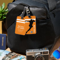 Personalisiert Soccer Mad | Footballer Orange Trav