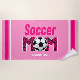 Personalisiert Soccer Mama Individuelle Name Strandtuch