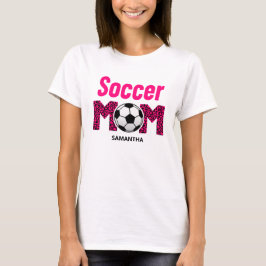 Personalisiert Soccer Mama Individuelle Name T-Shirt