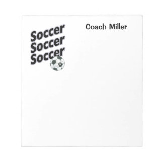 Personalisiert Soccer Notepad Notizblock