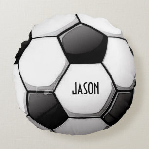 Personalisiert Soccer Rundes Kissen