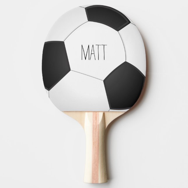 Personalisiert Soccer Tischtennis Schläger (Vorderseite)
