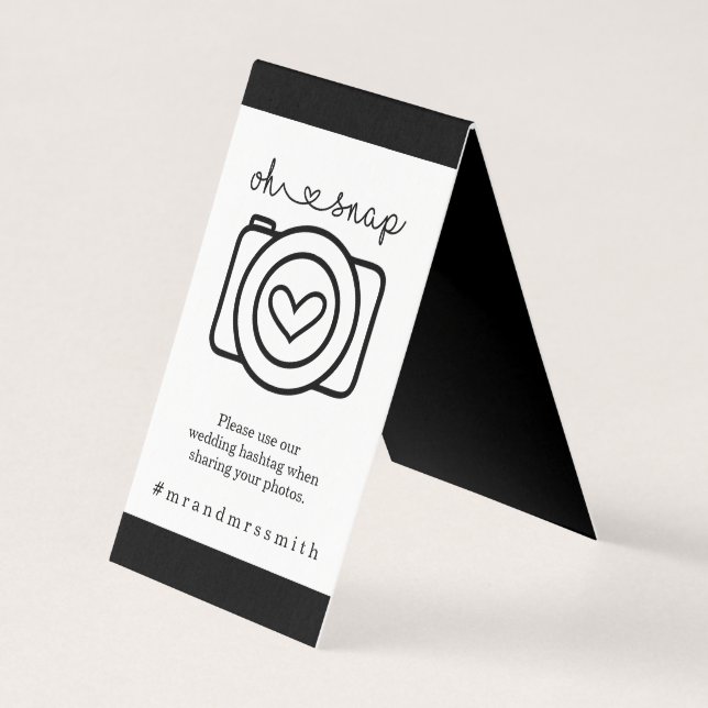 Personalisiert Social Media Hashtah-Zeichen - Hoch (Vorderseite)