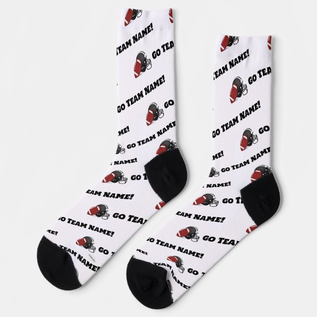 Personalisiert Socks Football HAMbyWG Socken (Linkes Detail)