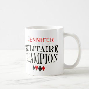 Personalisiert Solitaire Champion Kaffeetasse