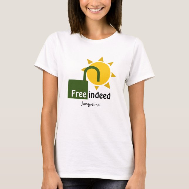 Personalisiert SON SETS FREI, TATSÄCHLICH Christli T-Shirt (Vorderseite)