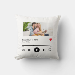 Personalisiert Song Album Foto Music Lover Kissen