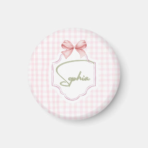 Personalisiert Sophia Baby Girl Kinderzimmer Bow&G Magnet