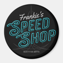 Personalisiert Speed Shop Custom Neon Frisierte Au