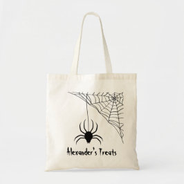Personalisiert Spider Web Halloween Leckerei Bag Tragetasche