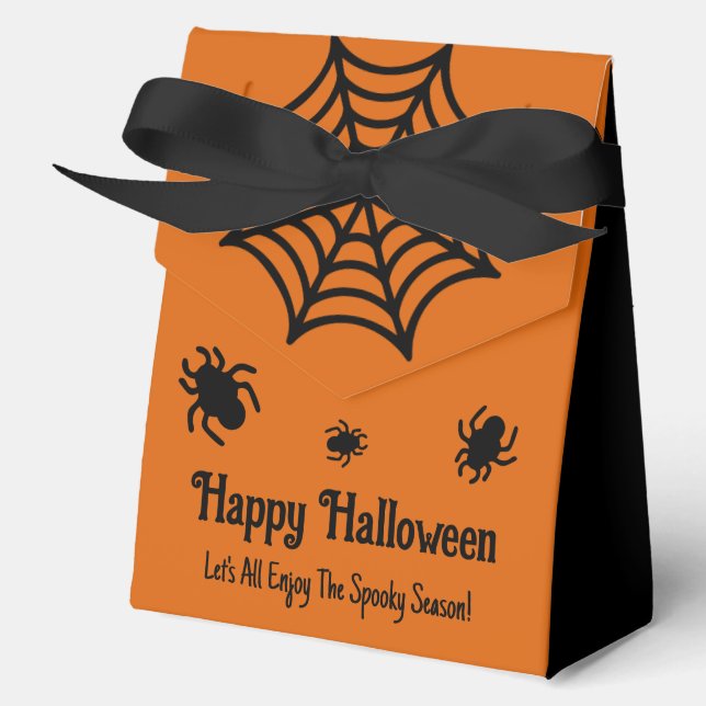 Personalisiert Spiderweb Halloween Geschenkschachtel (Vorderseite)