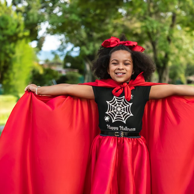 Personalisiert Spiderweb Halloween T-Shirt (Von Creator hochgeladen)