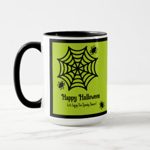 Personalisiert Spiderweb Halloween Tasse