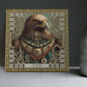 Personalisiert Spirit Eagle Tribal Altarpiece Fliese