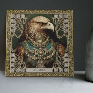 Personalisiert Spirit Eagle Tribal Altarpiece Fliese