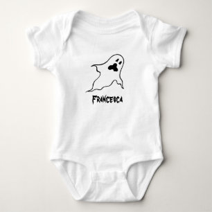 Personalisiert Spooky Halloween-Geister Baby Strampler