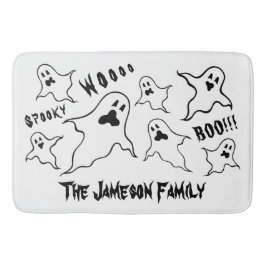 Personalisiert Spooky Halloween-Geister Badematte