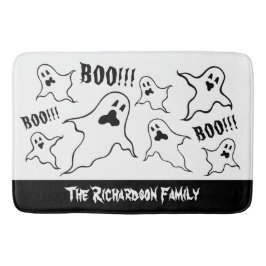 Personalisiert Spooky Halloween Ghosts Bath Mat Badematte