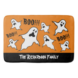 Personalisiert Spooky Halloween Ghosts Bath Mat Badematte