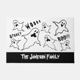 Personalisiert Spooky Halloween Ghosts Doormat Fußmatte