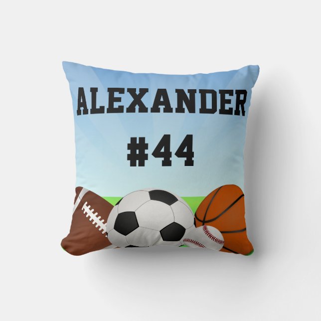 Personalisiert Sports All-Star Individuelle Name K Kissen (Vorderseite)