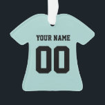 Personalisiert Sports Jersey Style Ornament<br><div class="desc">Personalisiert Sports Jersey Style Ornament</div>